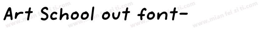 Art School out font字体转换